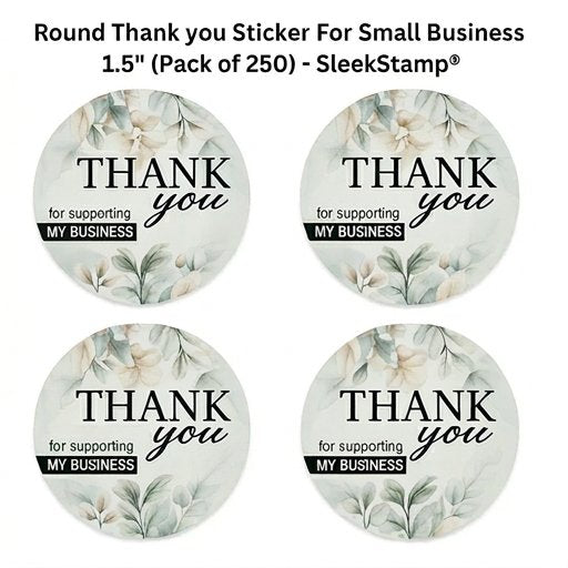 Thank You Stickers 1.5" (Pack of 500) – SleekStamp®